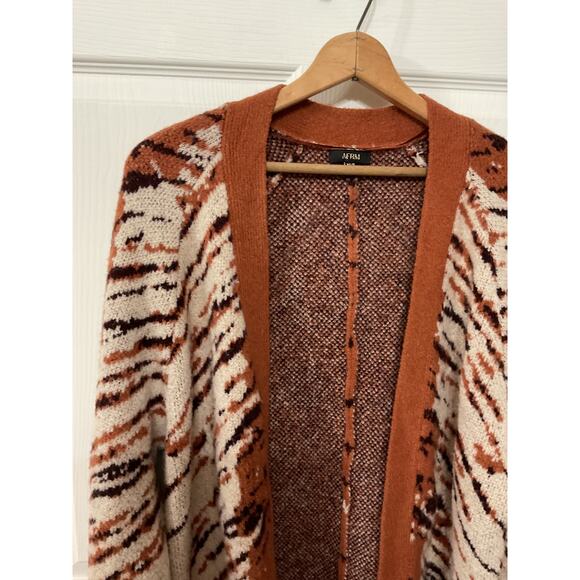 Afrm Fulton Animal Print Oversized Open Front Cardigan, XS/S - Picture 5 of 8